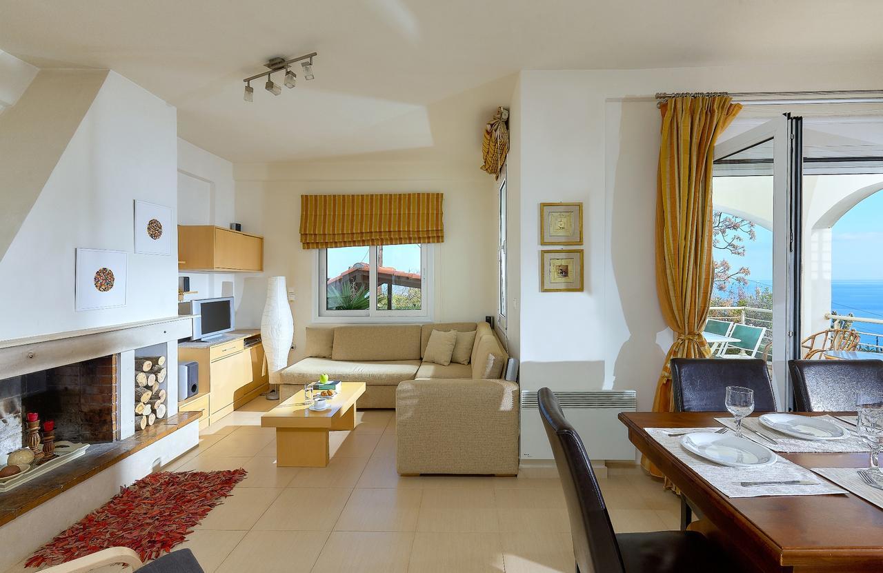Spacious Villa With Private Eco-Pool And Panoramic Sea View Agia Pelagia  Exterior photo